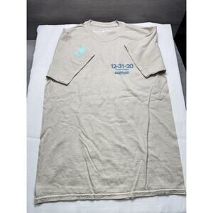 Justin Bieber 2020 Livestream Concert T-Shirt Med. Goodbye 2020 Cream Rare